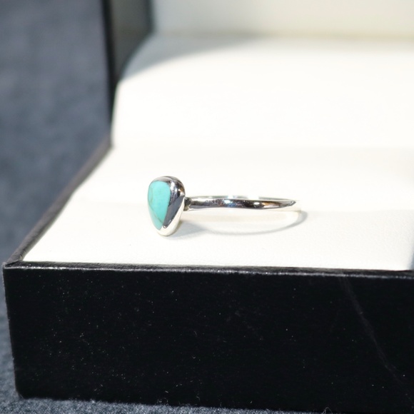 925 sterling silver turquoise ring - Picture 5 of 6